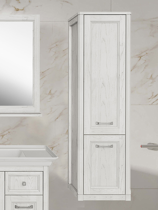 Шкаф-пенал для ванной ASB-Woodline Толедо 40 белый, патина серебро
Шкаф-пенал для ванной ASB-Woodline Толедо 40 белый, патина серебро