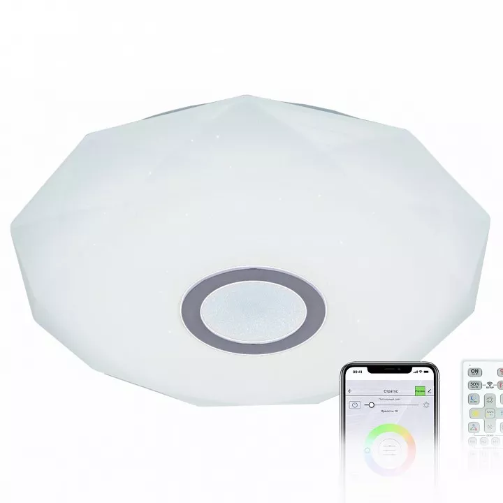Потолочный светодиодный светильник Citilux Диамант Смарт RGB CL713A30G
Потолочный светодиодный светильник Citilux Диамант Смарт RGB CL713A30G