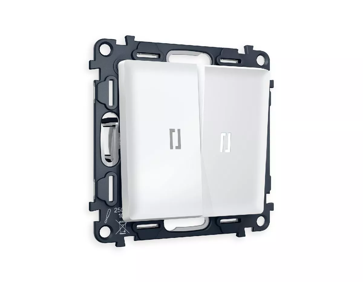 Комплект механизма 2-кл выключателя с подсветкой Ambrella Volt Alfa MA124015
Комплект механизма 2-кл выключателя с подсветкой Ambrella Volt Alfa MA124015