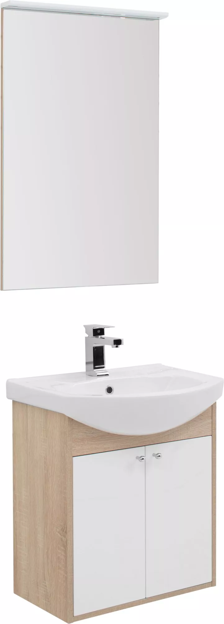 Мебель для ванной Aquanet Грейс 60 2 фасада, дуб сонома, Белый;светлое дерево
Мебель для ванной Aquanet Грейс 60 2 фасада, дуб сонома, Белый;светлое дерево