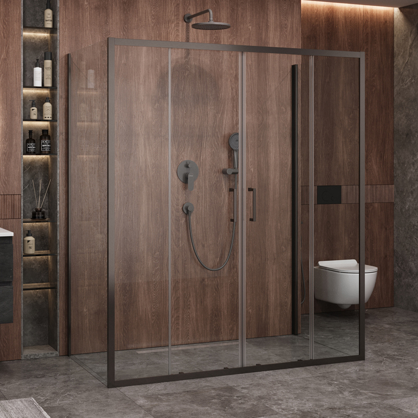 Душевой уголок Cezares Molveno AH 2+2 170+90 C GM IV 170х90 см, профиль оружейная сталь, стекло прозрачное
Душевой уголок Cezares Molveno AH 2+2 170+90 C GM IV 170х90 см, профиль оружейная сталь, стекло прозрачное