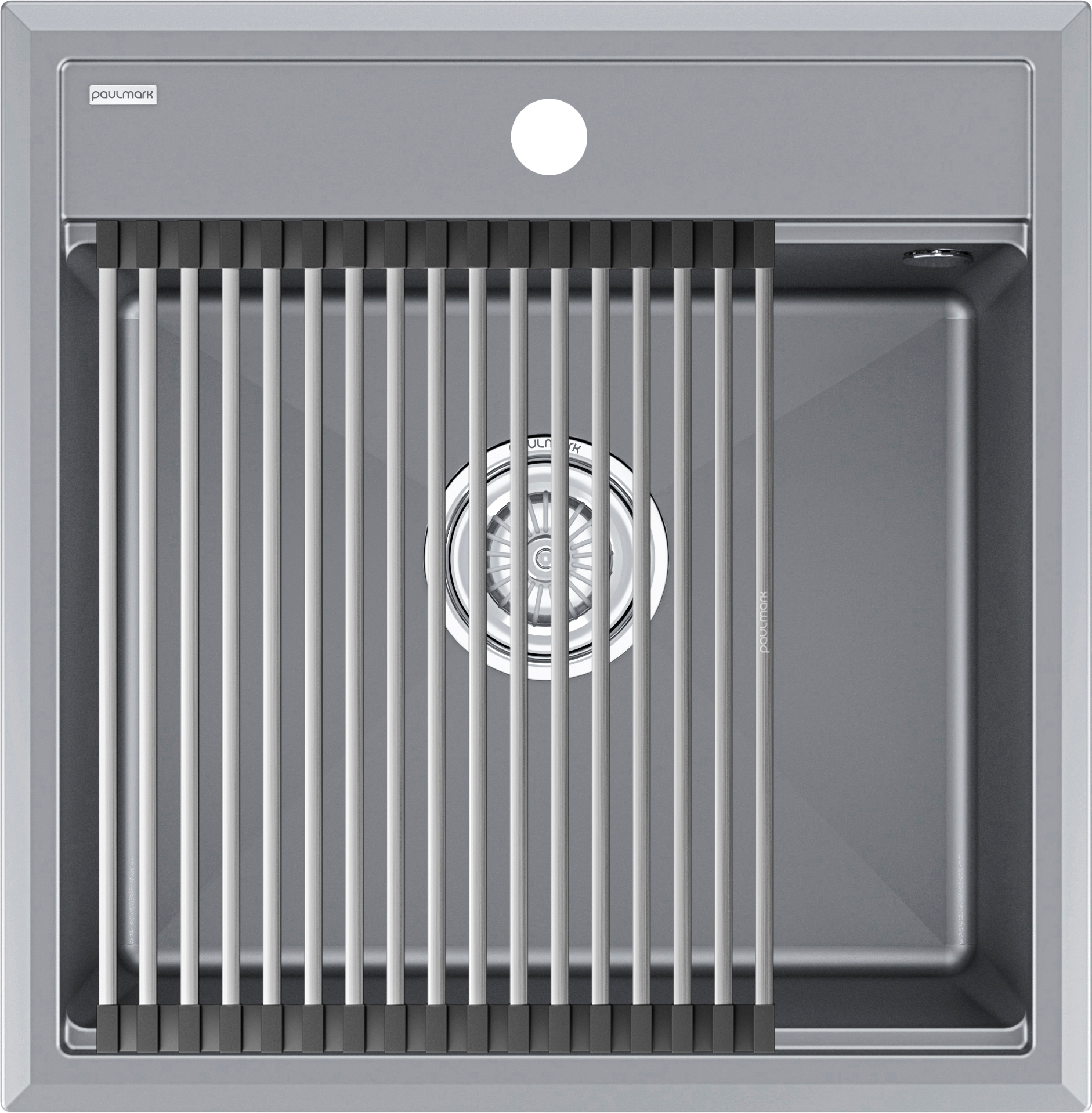 Мойка кухонная Paulmark Stepia + Step PM115051-GRM+R375-BS серый металлик
Мойка кухонная Paulmark Stepia + Step PM115051-GRM+R375-BS серый металлик