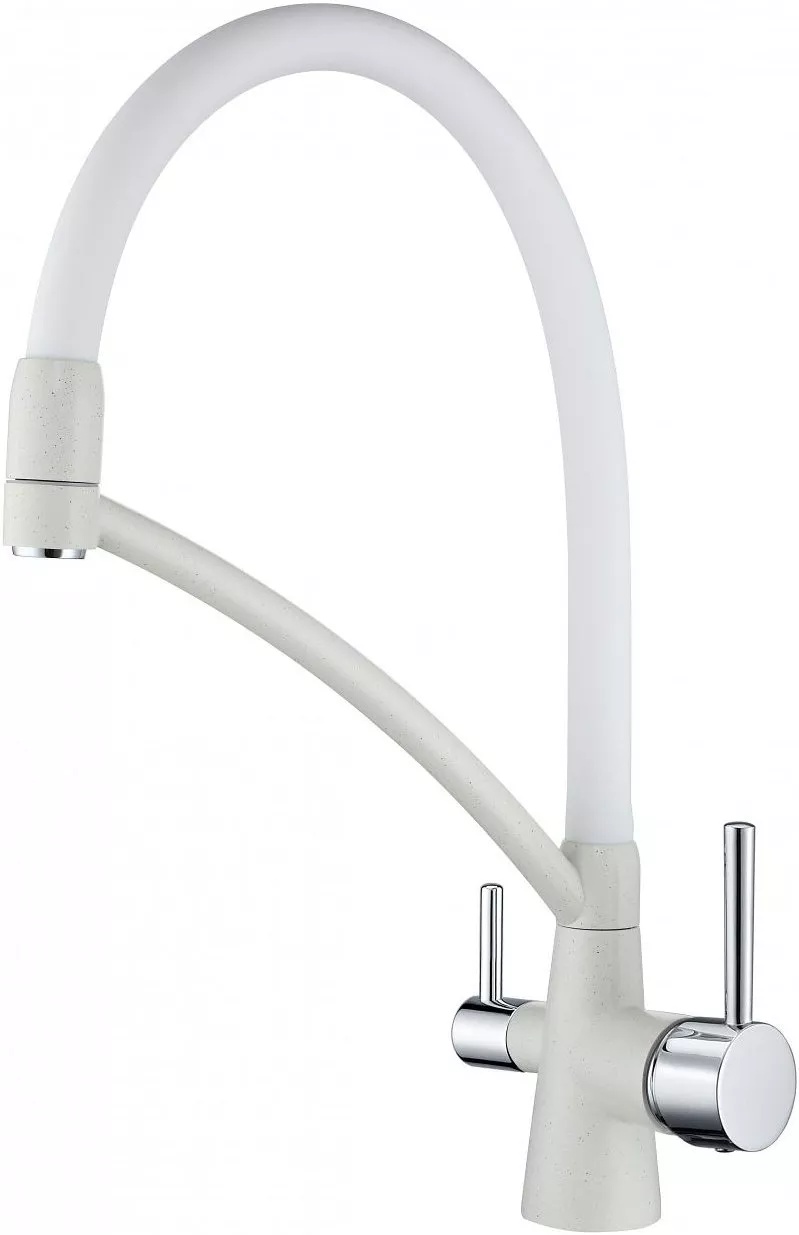 Смеситель для кухни Paulmark Siegen Si213111-331 с гибким изливом и подключением к фильтру белый матовый
Смеситель для кухни Paulmark Siegen Si213111-331 с гибким изливом и подключением к фильтру белый матовый