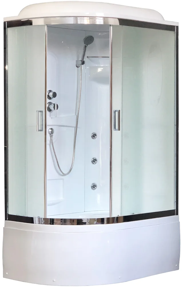 Душевая кабина Royal Bath 120х80 R профиль хром стекло матовое с гидромассажем
Душевая кабина Royal Bath 120х80 R профиль хром стекло матовое с гидромассажем