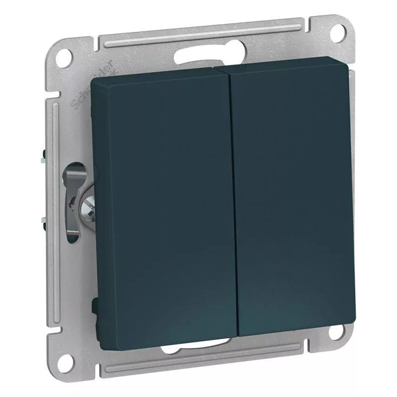 Переключатель двухклавишный проходной Schneider Electric AtlasDesign 10A 250V изумруд ATN000865
Переключатель двухклавишный проходной Schneider Electric AtlasDesign 10A 250V изумруд ATN000865