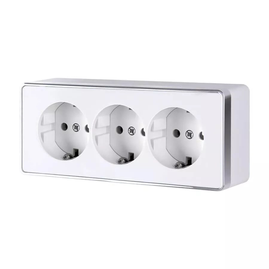 Розетка тройная с заземлением и шторками Werkel Gallant белый W5073101 4690389163913
Розетка тройная с заземлением и шторками Werkel Gallant белый W5073101 4690389163913