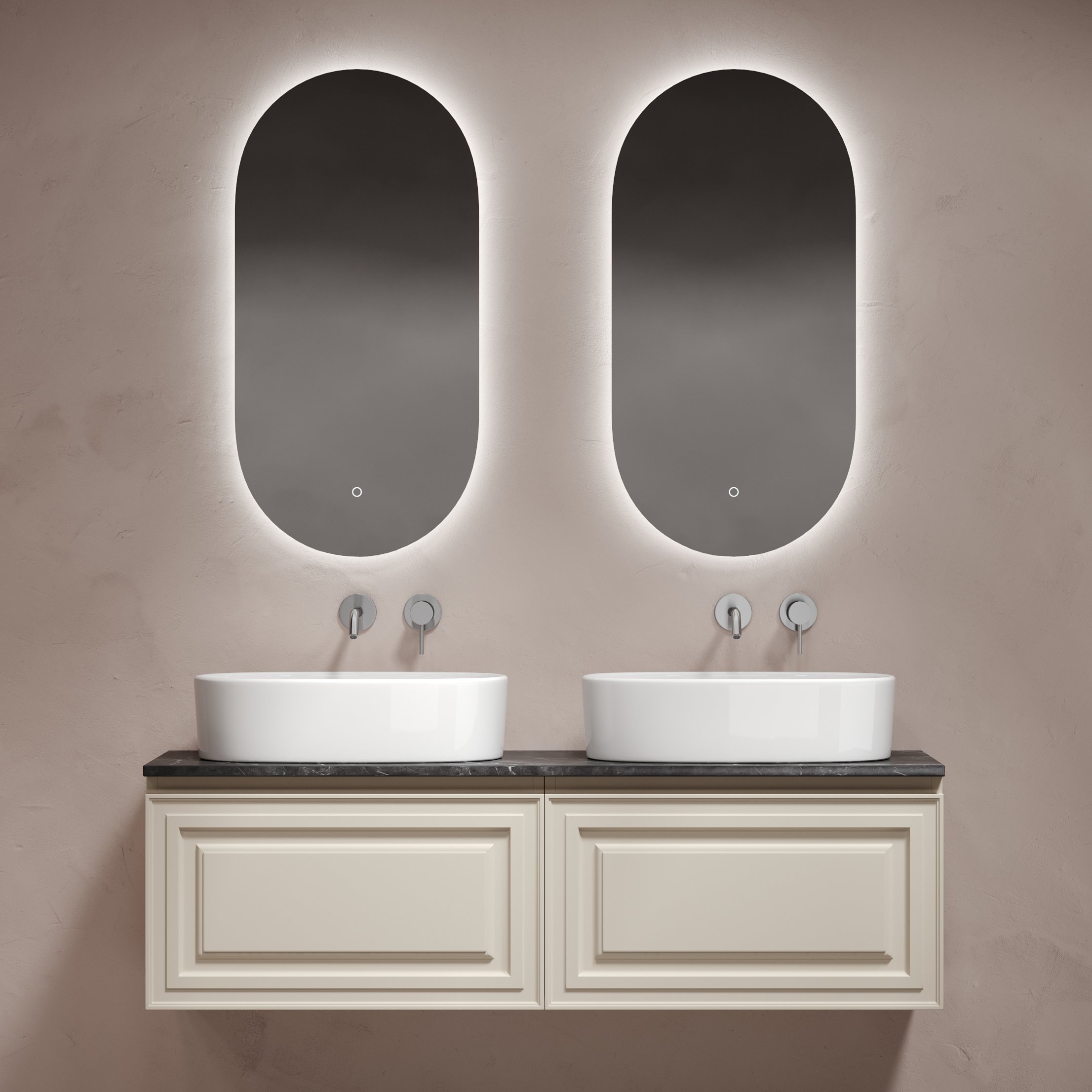 Мебель для ванной комнаты Sancos Very 140 beige soft, столешница черный мрамор TT140A1, раковина CN6075
Мебель для ванной комнаты Sancos Very 140 beige soft, столешница черный мрамор TT140A1, раковина CN6075