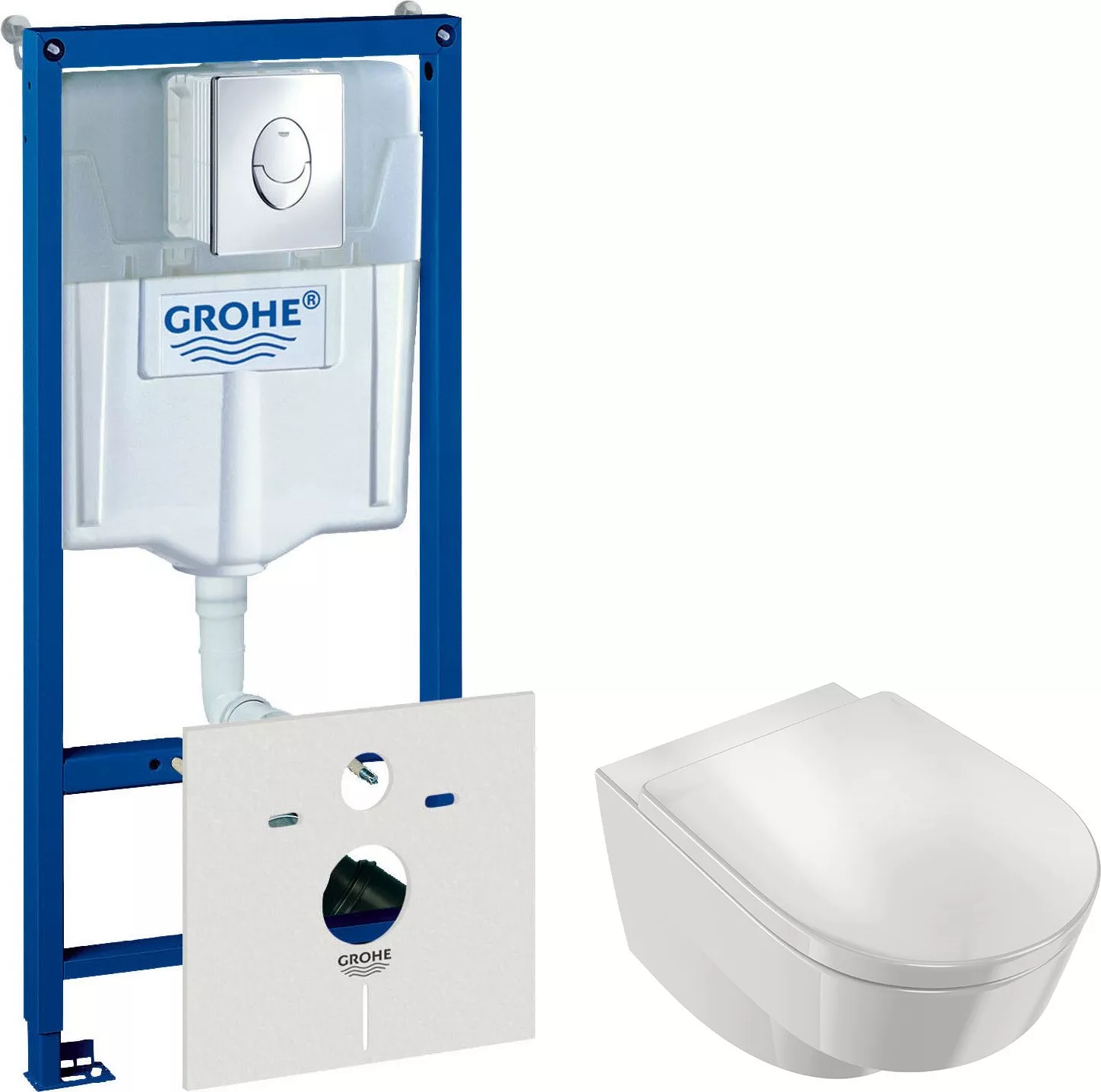 Комплект Система инсталляции для унитазов Grohe Rapid SL 38750001 4 в 1 с кнопкой смыва + Чаша для унитаза подвесного Jacob Delafon Odeon Rive Gauche
Комплект Система инсталляции для унитазов Grohe Rapid SL 38750001 4 в 1 с кнопкой смыва + Чаша для унитаза подвесного Jacob Delafon Odeon Rive Gauche