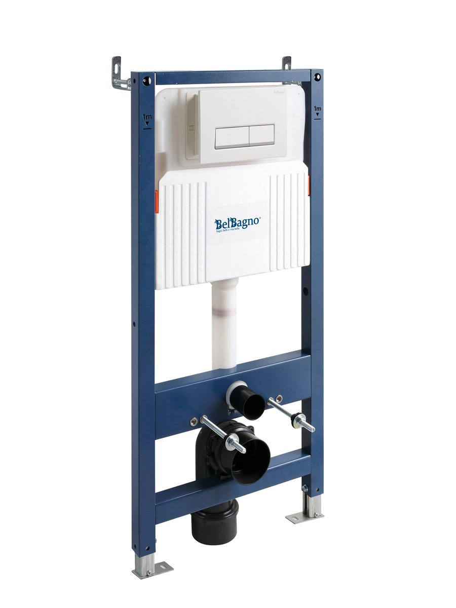 Инсталляция с кнопкой BelBagno BB-101-M-BR цвет белый, крепление к полу и стене, с шумоизоляцией
Инсталляция с кнопкой BelBagno BB-101-M-BR цвет белый, крепление к полу и стене, с шумоизоляцией