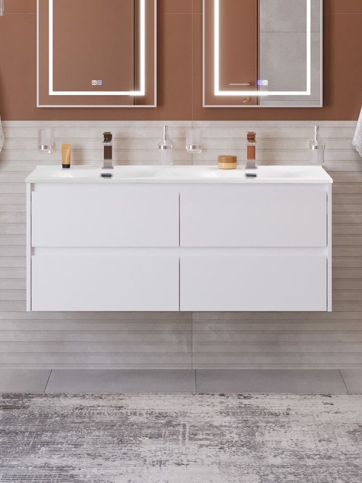 Тумба с раковиной BelBagno Kraft 120 подвесная, bianco opaco, раковина bb-8099-120-2, для двоих
Тумба с раковиной BelBagno Kraft 120 подвесная, bianco opaco, раковина bb-8099-120-2, для двоих