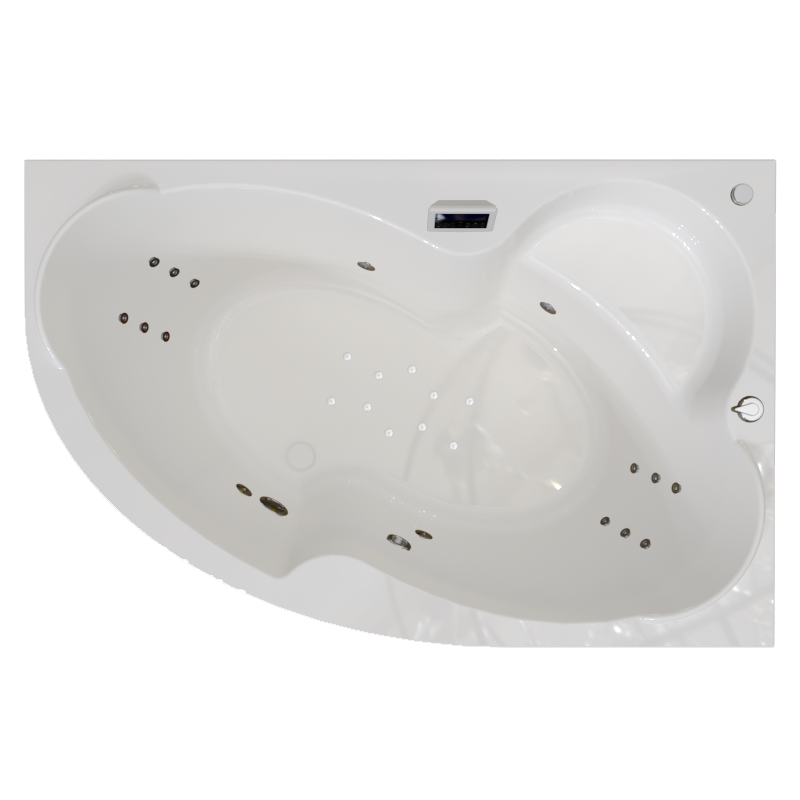 Акриловая ванна Radomir Ирма Люкс 160x105 см, угловая, правая, пристенная, с гидромассажем, белая, асимметричная, с каркасом, с экраном, с сиденьем, со сливом-переливом
Акриловая ванна Radomir Ирма Люкс 160x105 см, угловая, правая, пристенная, с гидромассажем, белая, асимметричная, с каркасом, с экраном, с сиденьем, со сливом-переливом