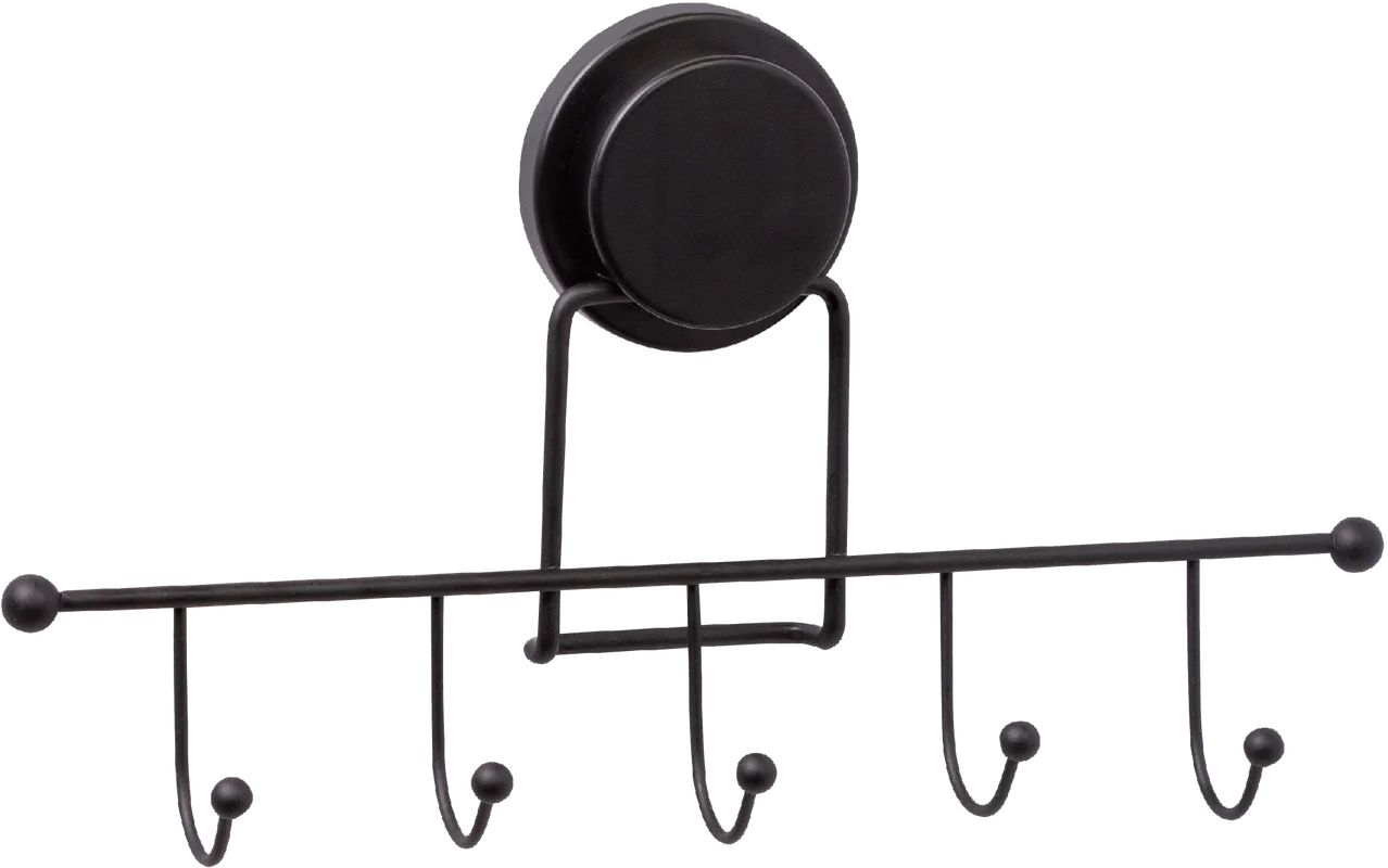 Планка с пятью крючками Fixsen Magic Black черный 
Планка с пятью крючками Fixsen Magic Black черный