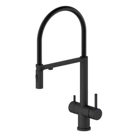 Смеситель для кухни с гибким изливом AltroBagno Flusso черный матовый
Смеситель для кухни с гибким изливом AltroBagno Flusso черный матовый