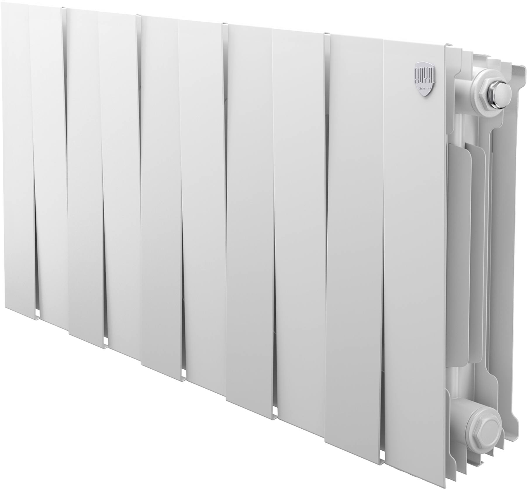 Радиатор биметаллический секционный Royal Thermo Piano Forte 300 10 секций, боковое проходное подключение, bianco traffico
Радиатор биметаллический секционный Royal Thermo Piano Forte 300 10 секций, боковое проходное подключение, bianco traffico