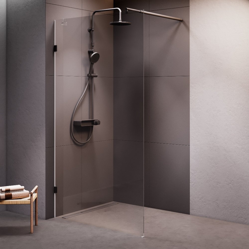 Душевая перегородка AM.PM X-Joy W94WI-110-F1-BTE 110x195, фурнитура черная, стекло прозрачное 
Душевая перегородка AM.PM X-Joy W94WI-110-F1-BTE 110x195, фурнитура черная, стекло прозрачное