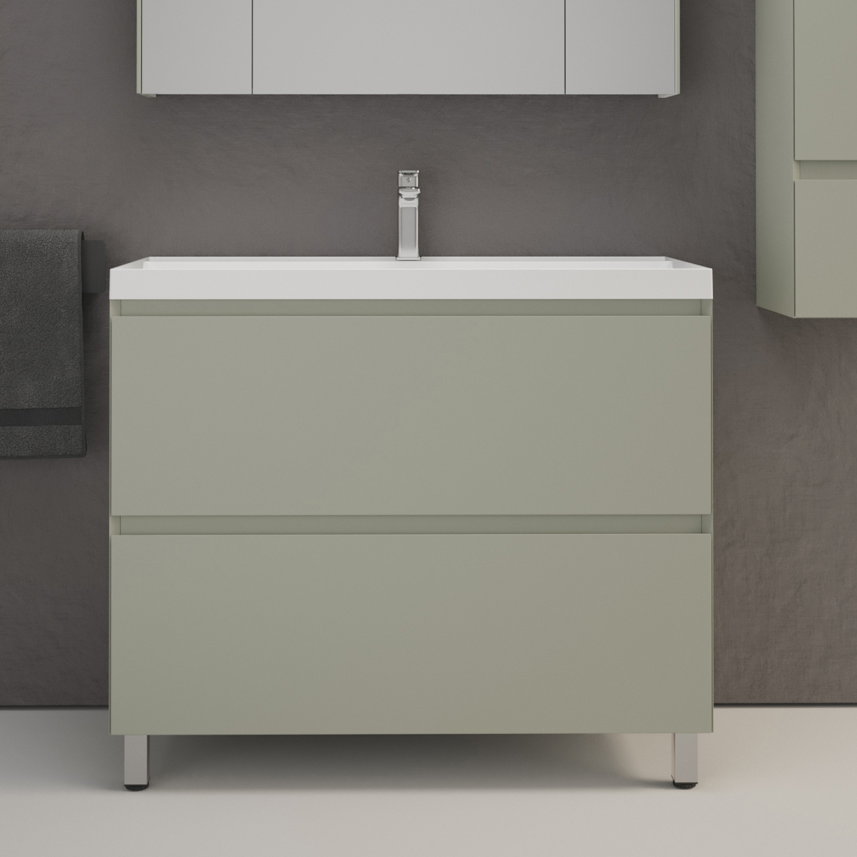 Тумба с раковиной Style Line Манхэттен 100 напольная, олива, раковина Florentina Астория 100 белая
Тумба с раковиной Style Line Манхэттен 100 напольная, олива, раковина Florentina Астория 100 белая