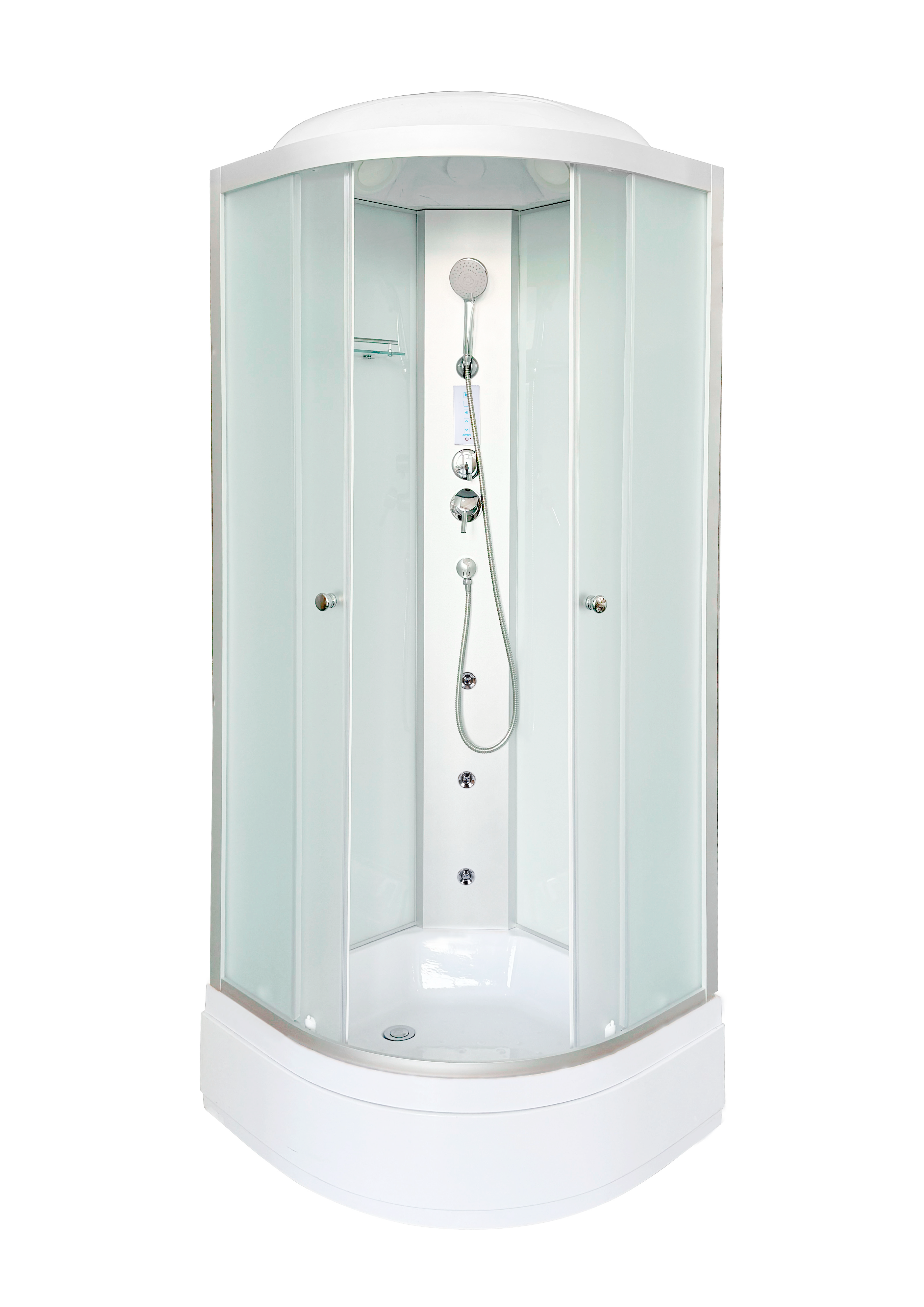 Душевая кабина DTO LM710 с гидромассажем и электрикой (100х100х215), средний поддон (27 см), профиль хром, стекло матовое (4 мм), 4 места
Душевая кабина DTO LM710 с гидромассажем и электрикой (100х100х215), средний поддон (27 см), профиль хром, стекло матовое (4 мм), 4 места