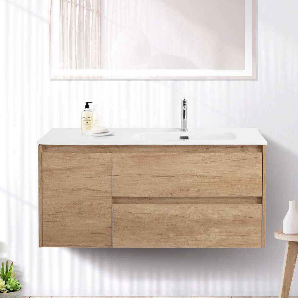 Тумба под раковину без столешницы BelBagno Kraft 100 R, 2 ящика, дверца, rovere nebrasca nature
Тумба под раковину без столешницы BelBagno Kraft 100 R, 2 ящика, дверца, rovere nebrasca nature