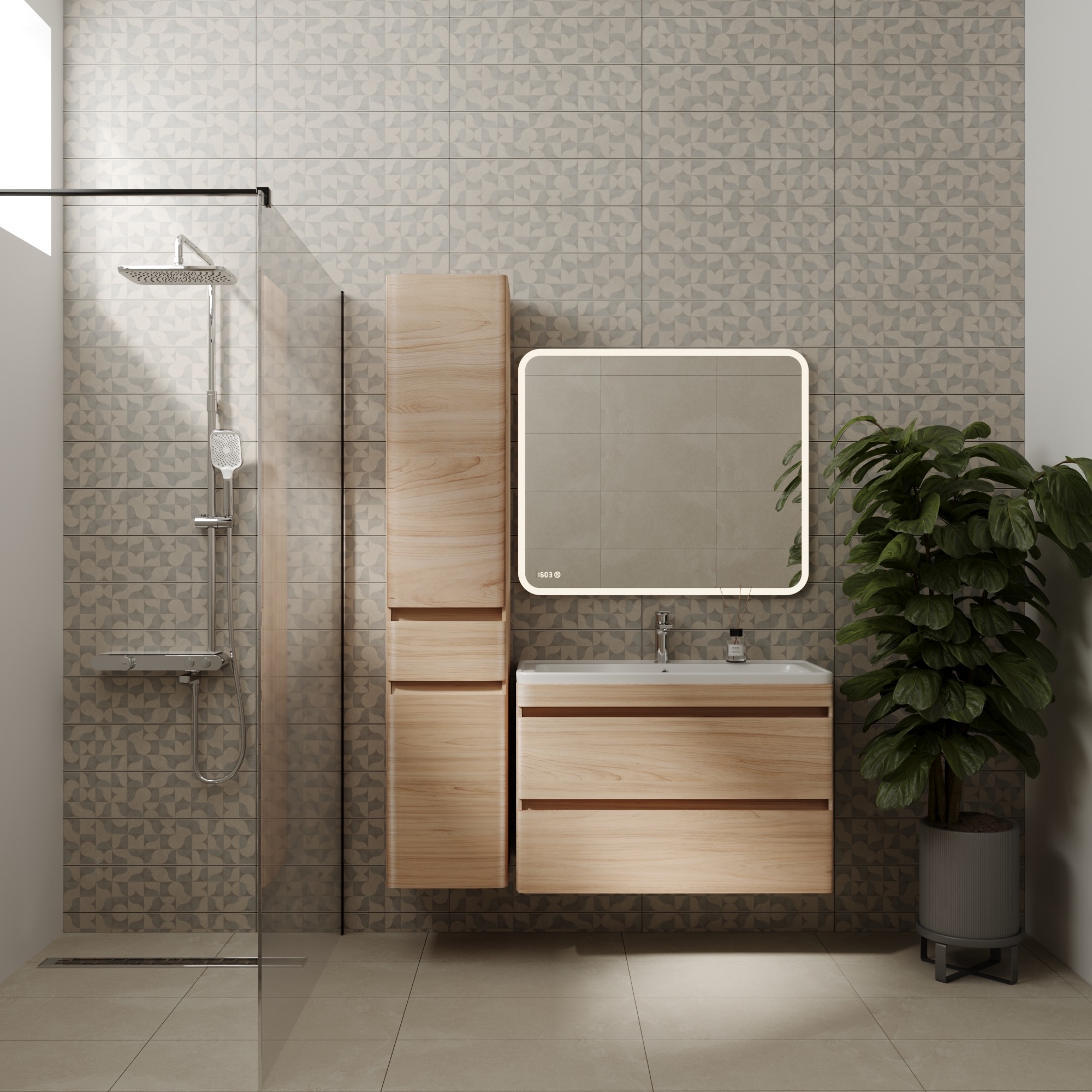 Мебель для ванной комнаты Style Line Атлантика 90 Люкс Plus, подвесная, ясень перламутр
Мебель для ванной комнаты Style Line Атлантика 90 Люкс Plus, подвесная, ясень перламутр