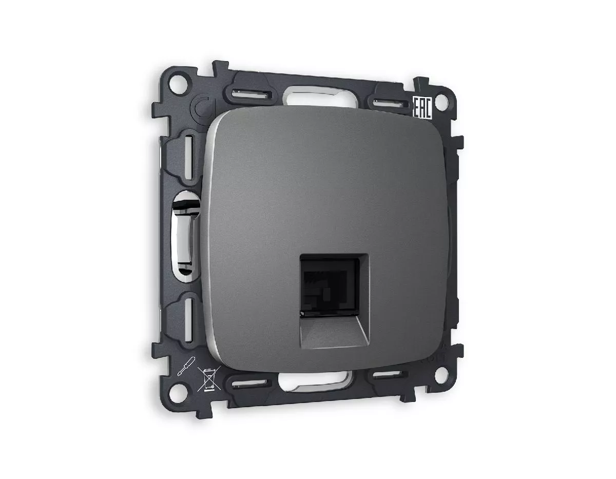 Комплект механизма компьютерной розетки RJ-45(8P8C) CAT6 со шторкой Ambrella Volt Omega MO662010
Комплект механизма компьютерной розетки RJ-45(8P8C) CAT6 со шторкой Ambrella Volt Omega MO662010