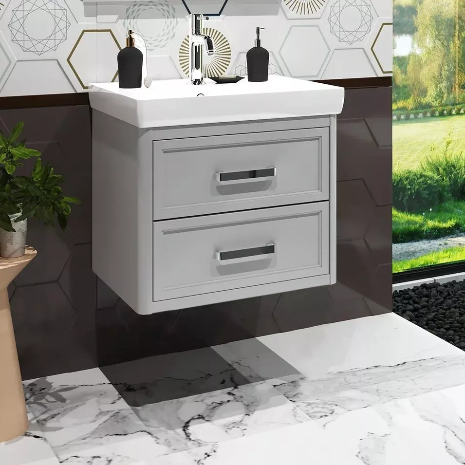 Тумба для комплекта Opadiris Вегас 60 подвесная, серая
Тумба для комплекта Opadiris Вегас 60 подвесная, серая