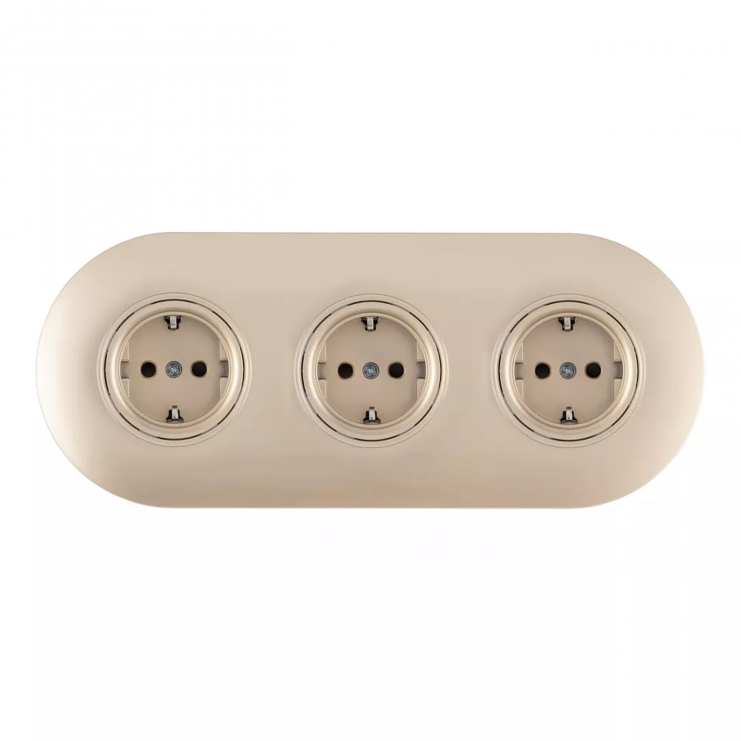 Круглая розетка тройная (трехпостовая) с/з и шторками Arte Milano SET08-3-40-1x3 shampan
Круглая розетка тройная (трехпостовая) с/з и шторками Arte Milano SET08-3-40-1x3 shampan