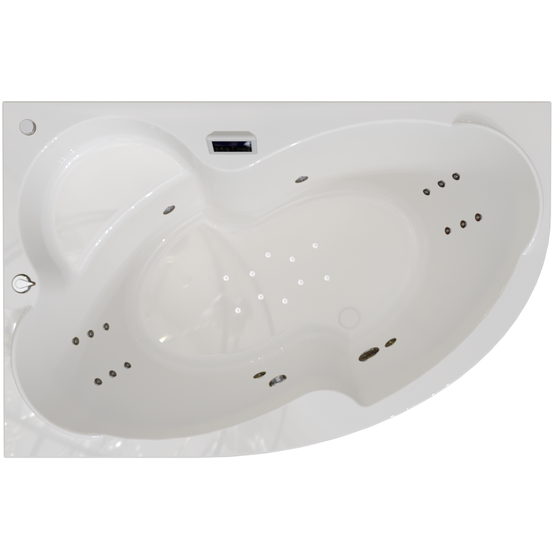 Акриловая ванна Radomir Ирма Люкс 150x95 см, угловая, левая, пристенная, с гидромассажем, белая, асимметричная, с каркасом, с экраном, с сиденьем, со сливом-переливом, с полотенцедержателем
Акриловая ванна Radomir Ирма Люкс 150x95 см, угловая, левая, пристенная, с гидромассажем, белая, асимметричная, с каркасом, с экраном, с сиденьем, со сливом-переливом, с полотенцедержателем