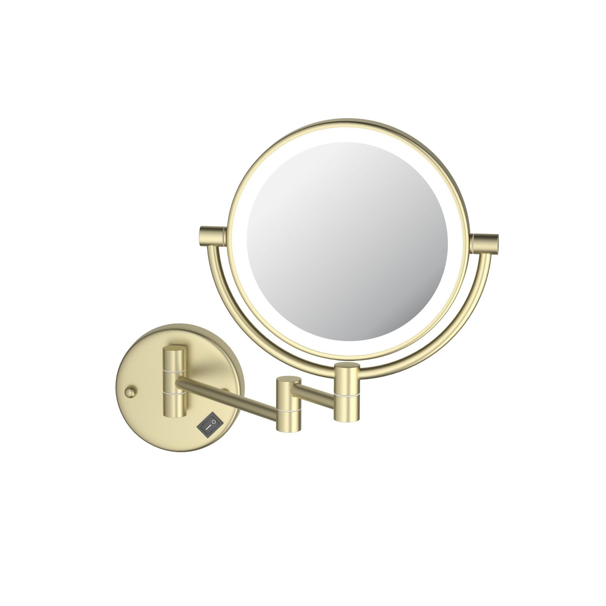 Косметическое зеркало AQUATEK AQ4912BG с подсветкой, с диммером, двухстороннее, телескопическое, поворотное, матовое золото, золото
Косметическое зеркало AQUATEK AQ4912BG с подсветкой, с диммером, двухстороннее, телескопическое, поворотное, матовое золото, золото