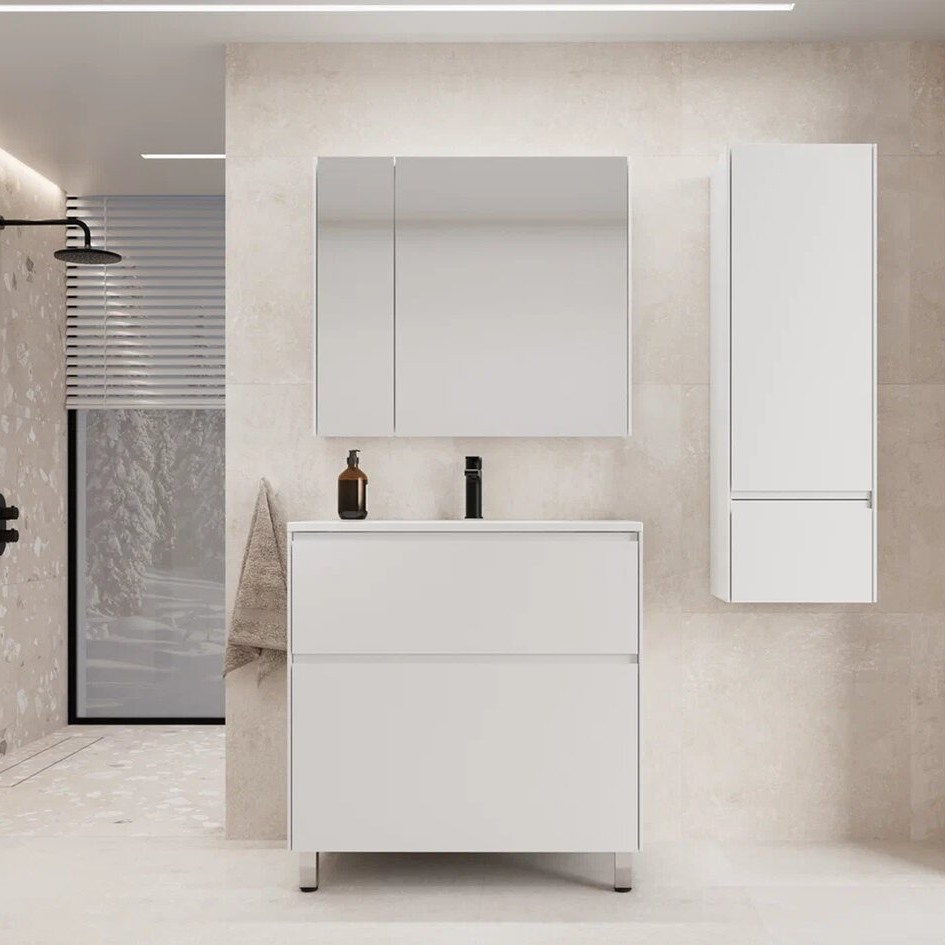 Мебель для ванной комнаты Style Line Лима 80 см напольная LINE 80 2 ящика PLUS Белый Матовый ЭМАЛЬ
Мебель для ванной комнаты Style Line Лима 80 см напольная LINE 80 2 ящика PLUS Белый Матовый ЭМАЛЬ