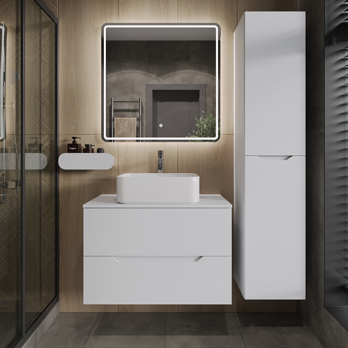 Мебель для ванной комнаты Orange Line 80 подвесная, 2 ящика, матовая белая с раковиной B02-460W
Мебель для ванной комнаты Orange Line 80 подвесная, 2 ящика, матовая белая с раковиной B02-460W