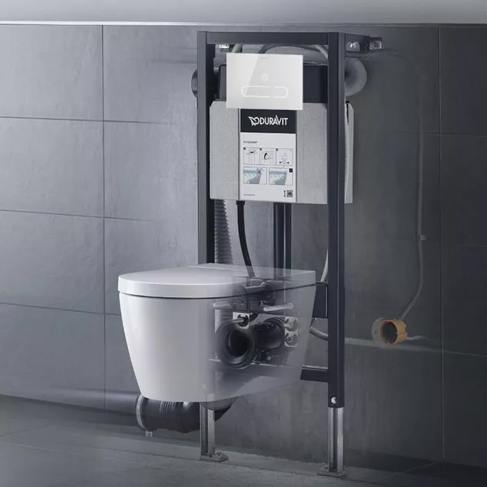 Duravit DuraSystem А2 Клавиша смыва стеклянная, сенсорная с ИК-датчиком, 229,8х157 мм, двойной смыв, цвет: стекло белое
Duravit DuraSystem А2 Клавиша смыва стеклянная, сенсорная с ИК-датчиком, 229,8х157 мм, двойной смыв, цвет: стекло белое