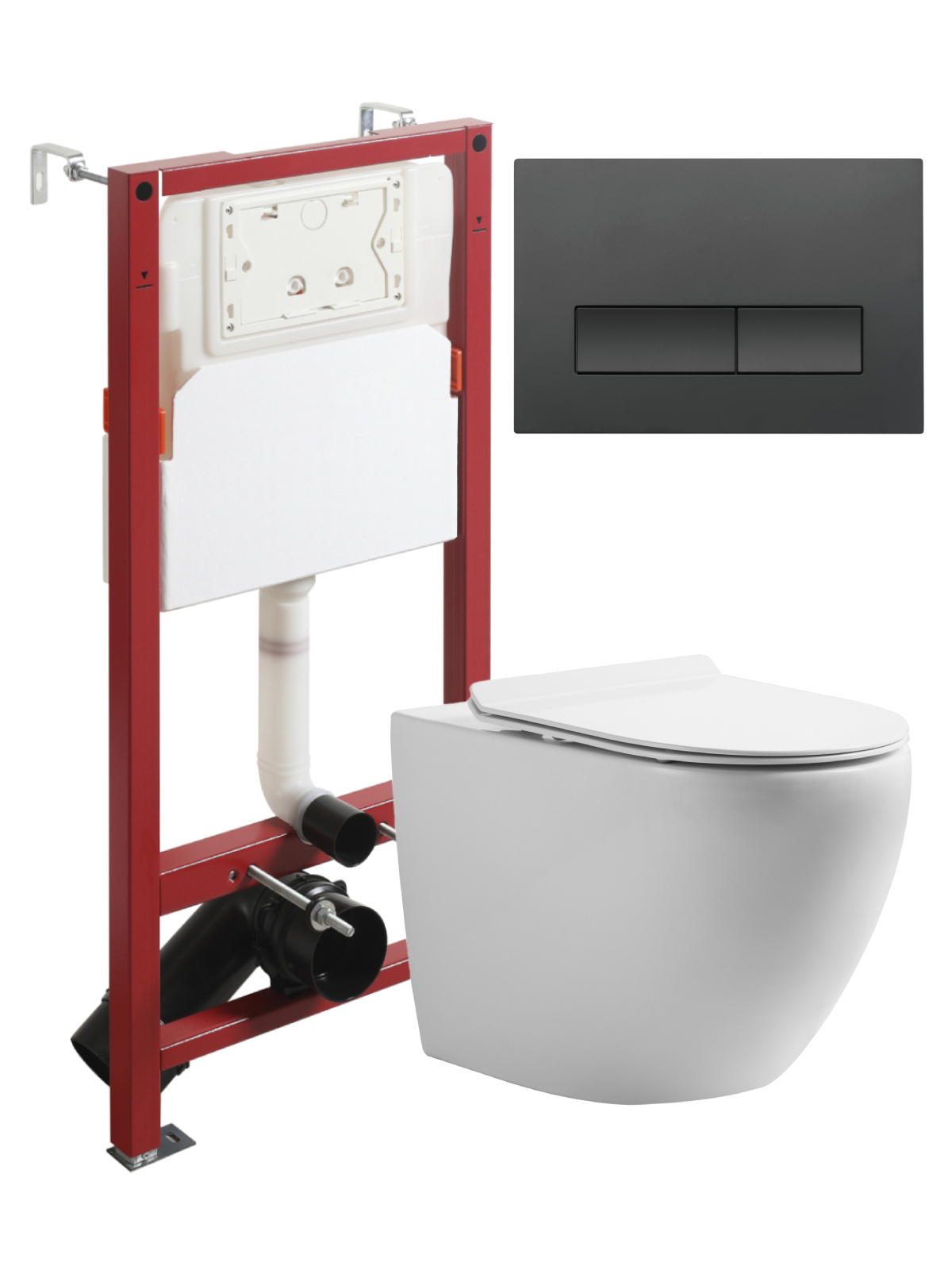 Комплект Orange CI07-100W+APB244 Унитаз подвесной безободковый, с микролифтом + Система инсталляции + Кнопка смыва матовая черная
Комплект Orange CI07-100W+APB244 Унитаз подвесной безободковый, с микролифтом + Система инсталляции + Кнопка смыва матовая черная