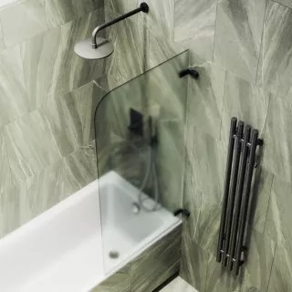 Шторка на ванну поворотная MaybahGlass 140х40 профиль черный, стекло сатин
Шторка на ванну поворотная MaybahGlass 140х40 профиль черный, стекло сатин