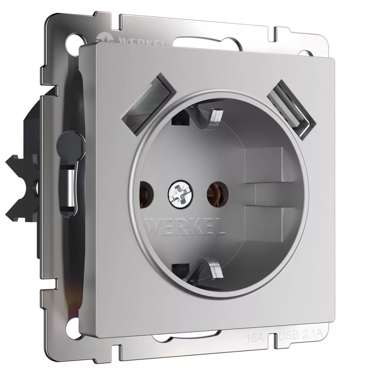 Розетка с заземлением, шторками и USBх2 Werkel W1171506 4690389164774 a050886
Розетка с заземлением, шторками и USBх2 Werkel W1171506 4690389164774 a050886