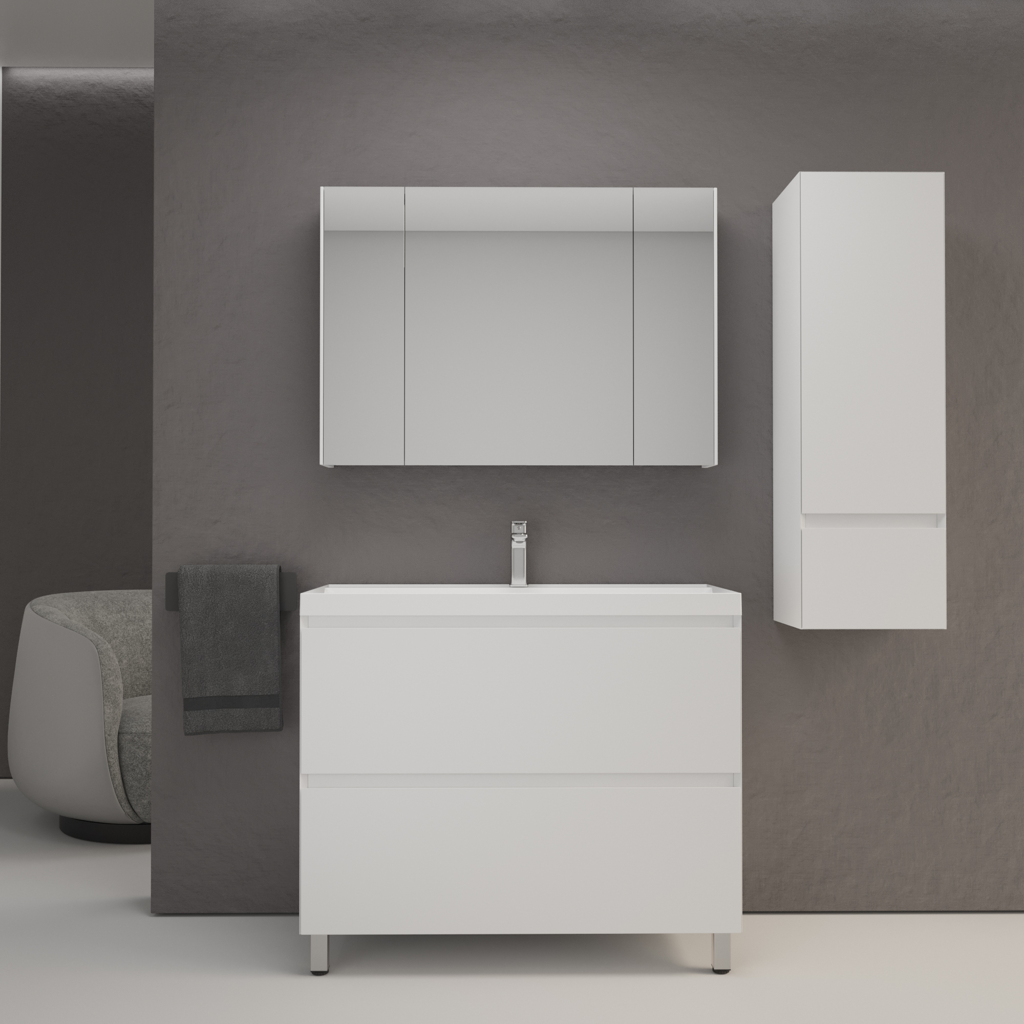Мебель для ванной комнаты Style Line Манхэттен 100 напольная, белая, раковина Florentina Астория 100 белая
Мебель для ванной комнаты Style Line Манхэттен 100 напольная, белая, раковина Florentina Астория 100 белая