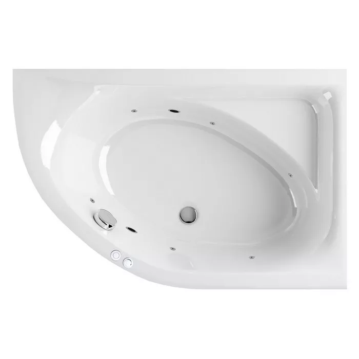 Ванна акриловая Excellent Aquaria Soft 170x110 R с гидромассажем белый - хром
Ванна акриловая Excellent Aquaria Soft 170x110 R с гидромассажем белый - хром