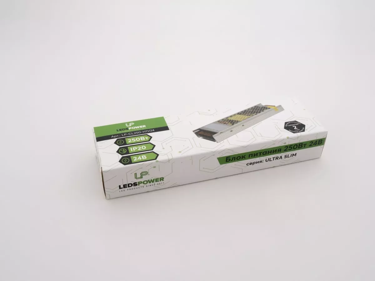 Блок питания LEDS POWER 250Вт 24В ULTRA SLIM 002682
Блок питания LEDS POWER 250Вт 24В ULTRA SLIM 002682