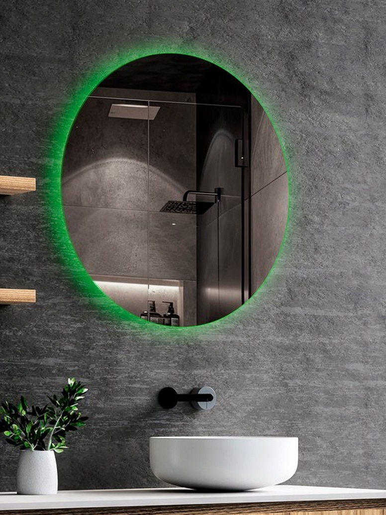 Зеркало круглое Abber Mond AG6204SSmart 77 см, с RGB-подсветкой
Зеркало круглое Abber Mond AG6204SSmart 77 см, с RGB-подсветкой