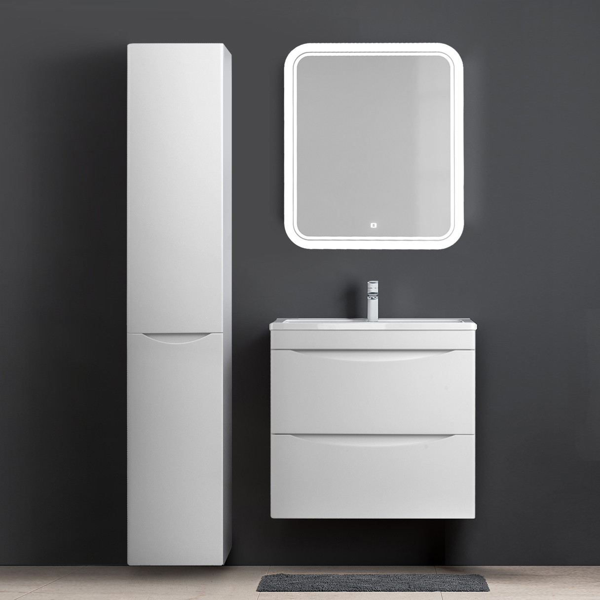 Мебель для ванной комнаты Style Line Бергамо Мини 70 Люкс Plus подвесная, антискрейтч белая, зеркало STWORKI Монтре
Мебель для ванной комнаты Style Line Бергамо Мини 70 Люкс Plus подвесная, антискрейтч белая, зеркало STWORKI Монтре