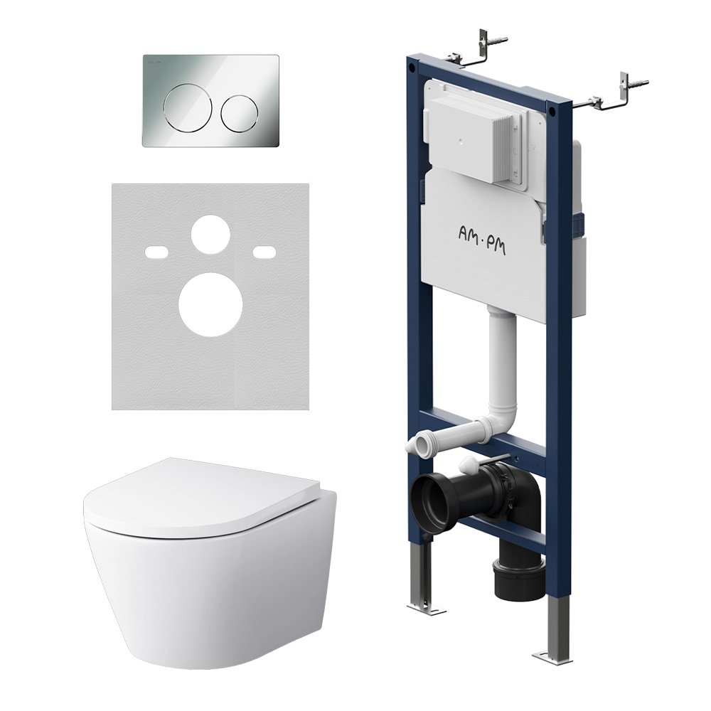 Комплект AM.PM Sense IS90151.741701 с сиденьем микролифт 
Комплект AM.PM Sense IS90151.741701 с сиденьем микролифт