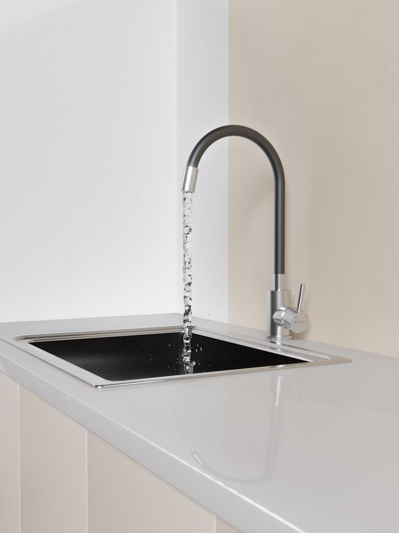 Cмеситель для кухни с гибким изливом Кnotlor SS-02, сатин
Cмеситель для кухни с гибким изливом Кnotlor SS-02, сатин