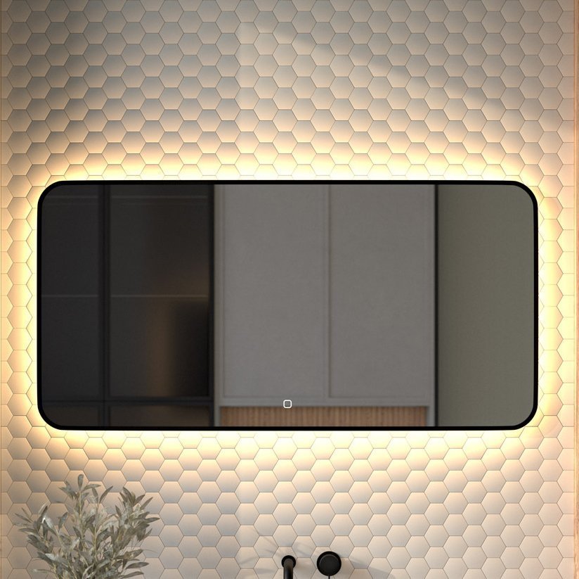 Зеркало Defesto Aura DF 2978SH 120x60, с теплой подсветкой, сенсорный выключатель, черное
Зеркало Defesto Aura DF 2978SH 120x60, с теплой подсветкой, сенсорный выключатель, черное