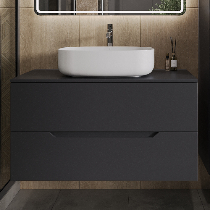 Тумба с раковиной Orange Line 100 подвесная, 2 ящика, матовый графит с раковиной B07-540W
Тумба с раковиной Orange Line 100 подвесная, 2 ящика, матовый графит с раковиной B07-540W