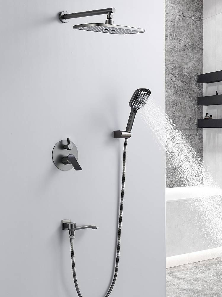 Душевая система встраиваемая Shevanik S4135T, оружейная сталь
Душевая система встраиваемая Shevanik S4135T, оружейная сталь