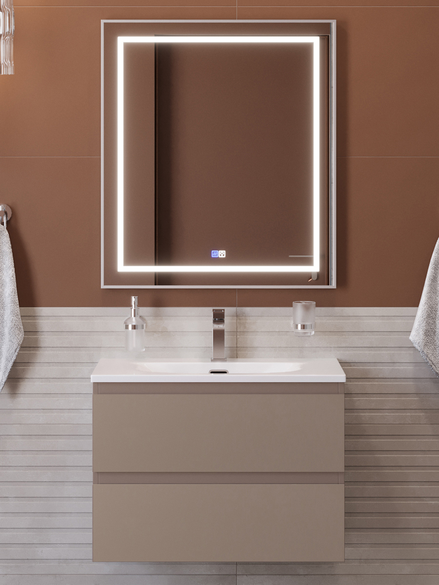 Мебель для ванной комнаты BelBagno Kraft 39 70 подвесная, матовая бежевая, раковина bb-8099-3-70
Мебель для ванной комнаты BelBagno Kraft 39 70 подвесная, матовая бежевая, раковина bb-8099-3-70