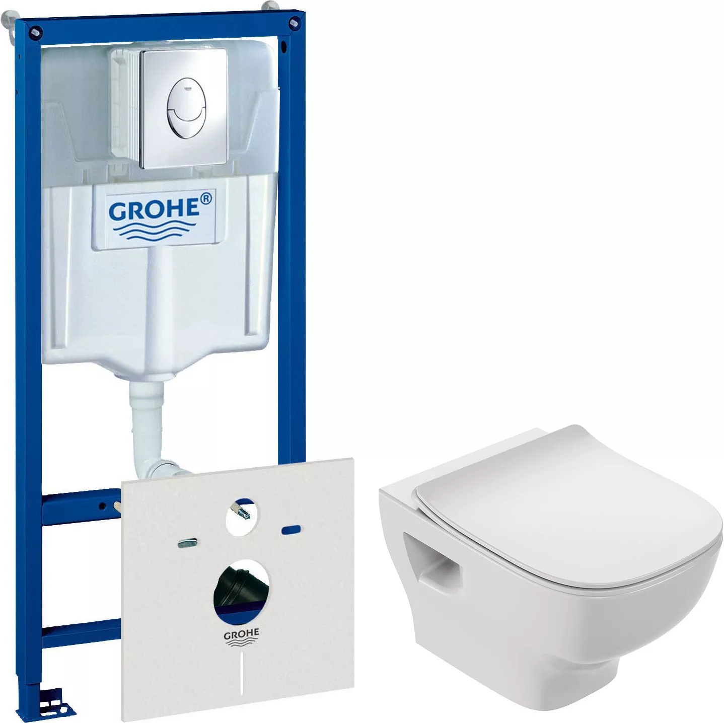 Комплект Система инсталляции для унитазов Grohe Rapid SL 38750001 4 в 1 с кнопкой смыва + Чаша для унитаза подвесного Jacob Delafon Struktura EDF102-00
Комплект Система инсталляции для унитазов Grohe Rapid SL 38750001 4 в 1 с кнопкой смыва + Чаша для унитаза подвесного Jacob Delafon Struktura EDF102-00