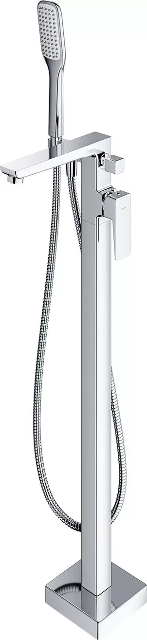 Смеситель Omnires Parma PM7433CR С ВНУТРЕННЕЙ ЧАСТЬЮ напольный, для ванны с душем, хром