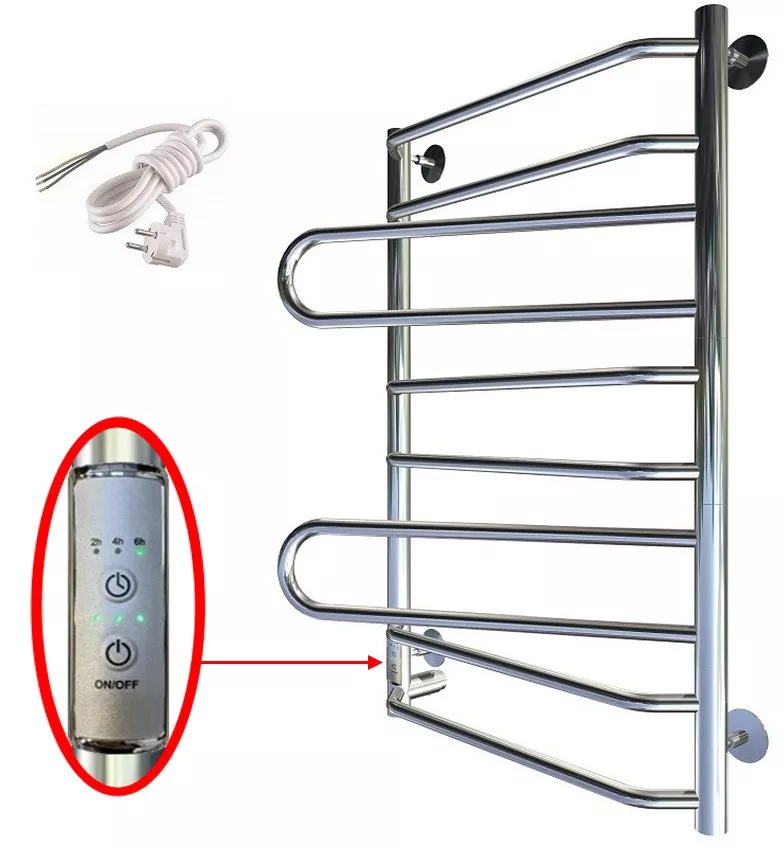 Полотенцесушитель электрический Тругор Пэк 18 80х50, L с выключателем
Полотенцесушитель электрический Тругор Пэк 18 80х50, L с выключателем