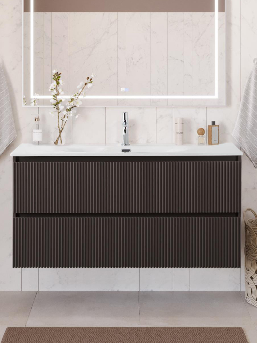 Тумба с раковиной BelBagno Uno 120 подвесная, 2 ящика, матовая темно-серая
Тумба с раковиной BelBagno Uno 120 подвесная, 2 ящика, матовая темно-серая