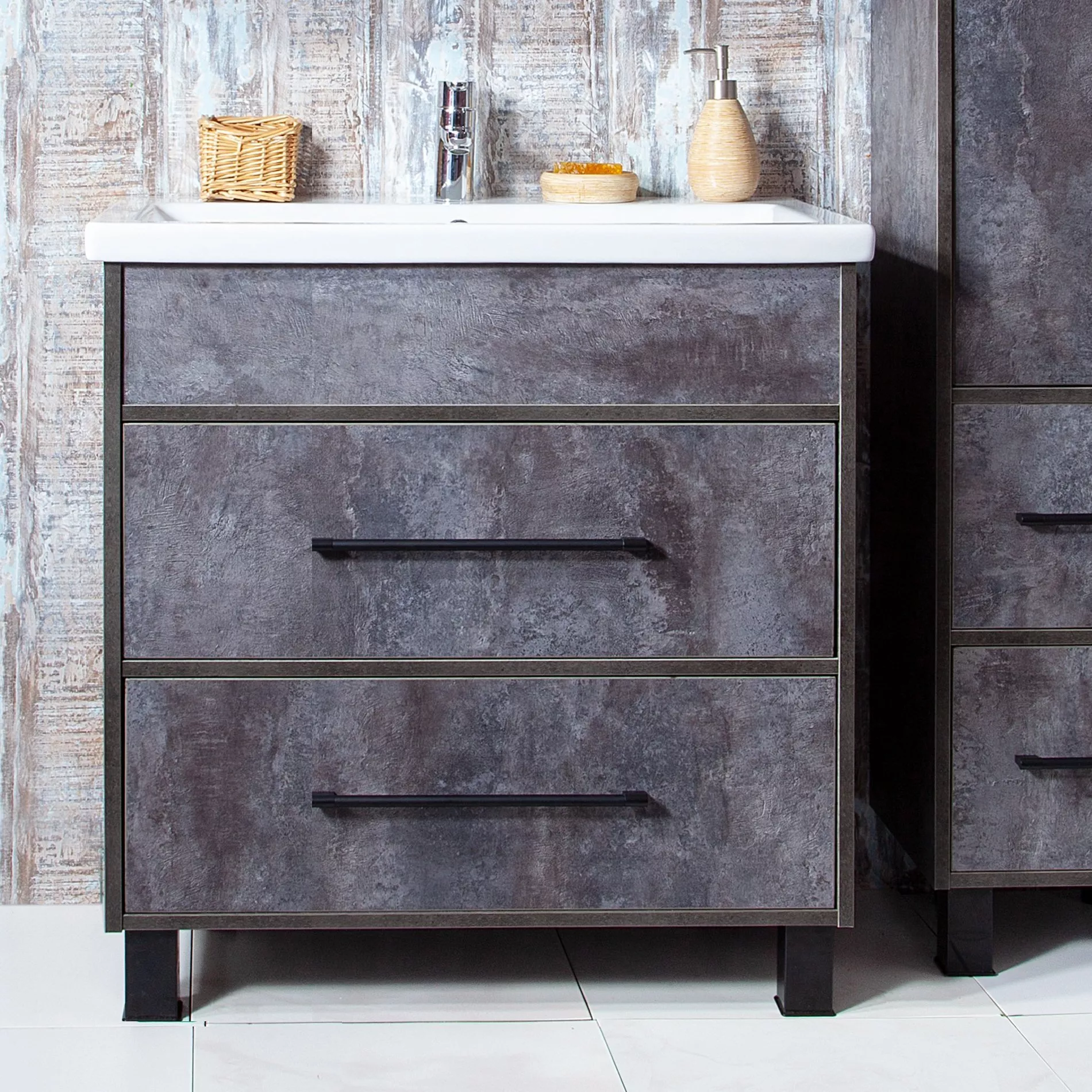 Тумба с раковиной Бриклаер Чили 70 цемент
Тумба с раковиной Бриклаер Чили 70 цемент